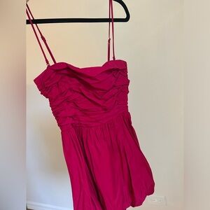 Reformation bubble skirt red dress size 4! Lightly worn!
